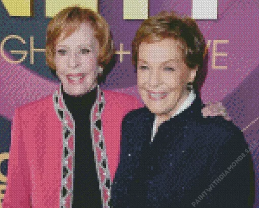 Carol Burnett Julie Andrews friendship Diamond Painting