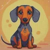 Cartoon Dachshund Diamond Painting