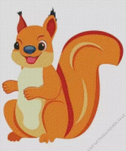 Cartoon Squirrel Diamond Painting