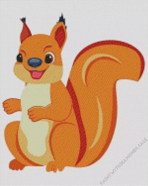 Cartoon Squirrel Diamond Painting