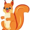 Cartoon Squirrel Diamond Painting