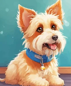 Cartoon Westie Dog Diamond Painting