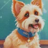 Cartoon Westie Dog Diamond Painting