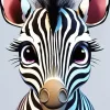 Cartoon Zebra Diamond Painting