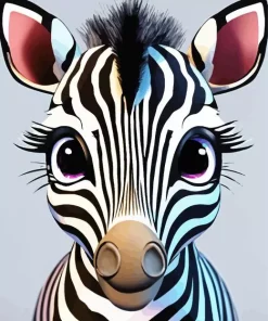 Cartoon Zebra Diamond Painting