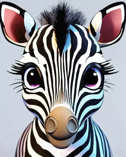 Cartoon Zebra Diamond Painting