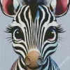 Cartoon Zebra Diamond Painting