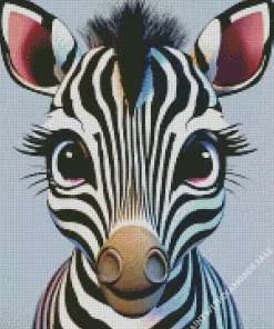 Cartoon Zebra Diamond Painting