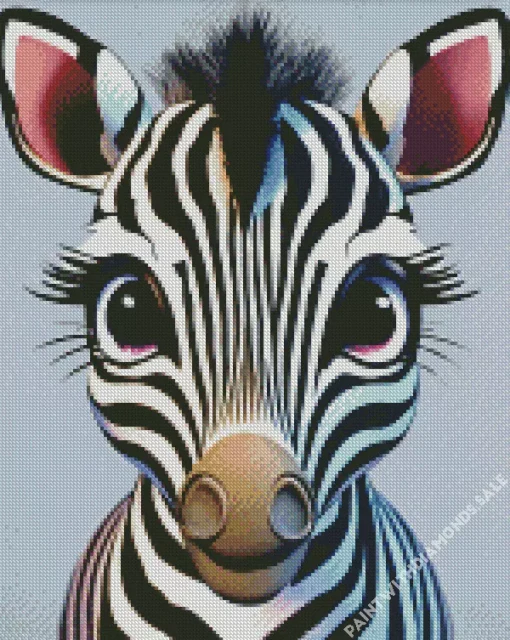 Cartoon Zebra Diamond Painting