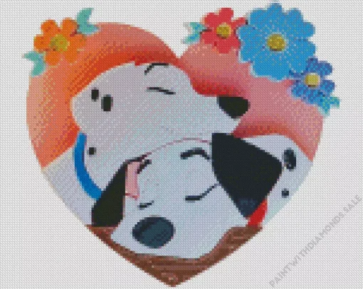 Cartoon Cute Dalmatians Diamond Painting