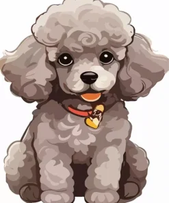 Cartoon Cute poodle Diamond Painting