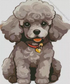 Cartoon Cute poodle Diamond Painting