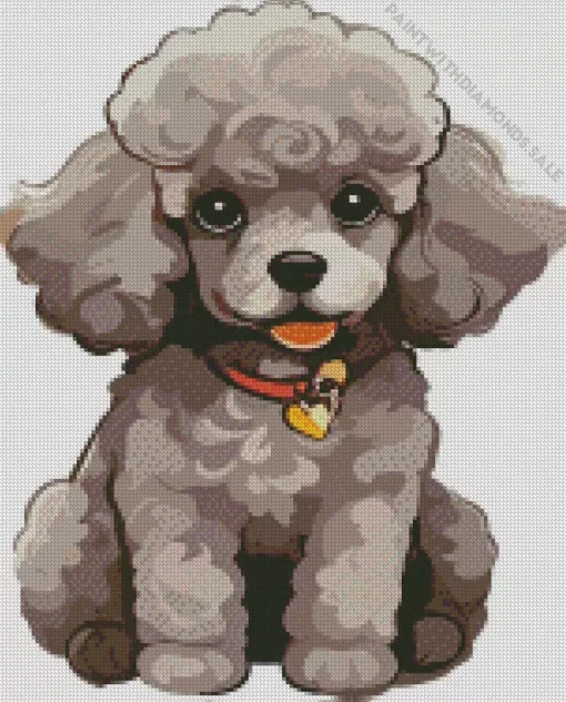 Cartoon Cute poodle Diamond Painting