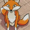 Cartoon Red Fox Diamond Painting