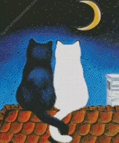 Cat Couple Diamond Painting