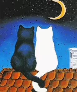 Cat Couple Diamond Painting