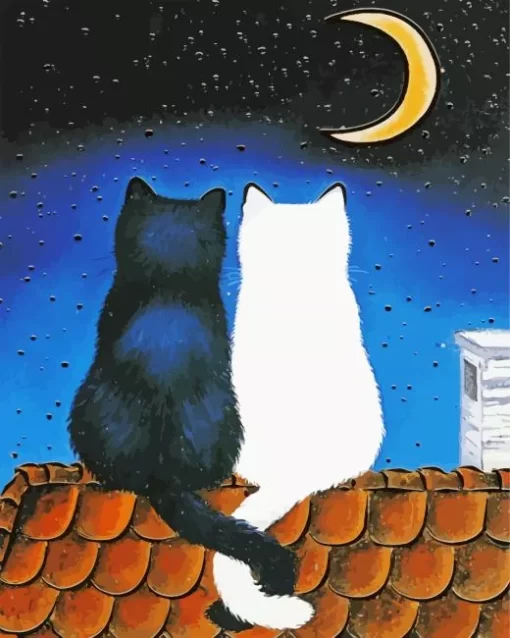 Cat Couple Diamond Painting