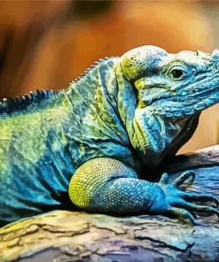 Cayman Blue Iguana Diamond Painting