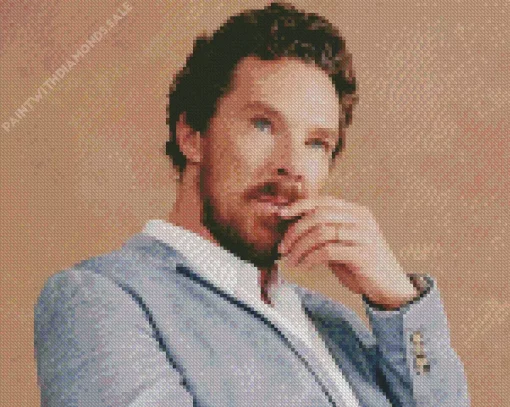 Charismatic Benedict Cumberbatch Diamond Painting