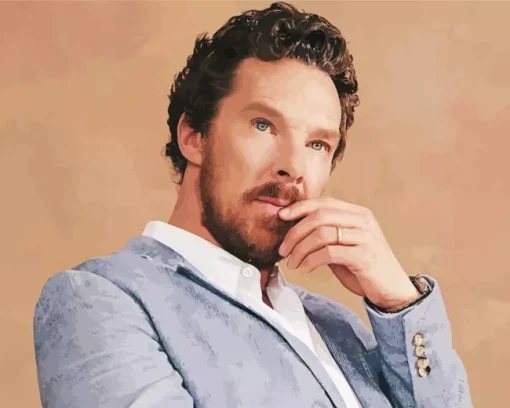 Charismatic Benedict Cumberbatch Diamond Painting