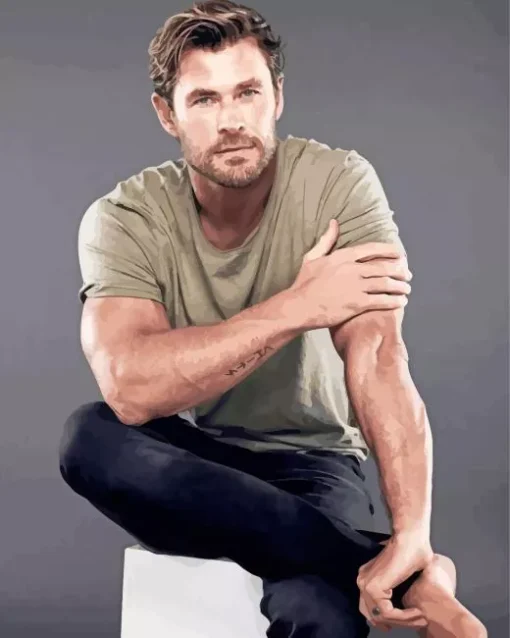 Charismatic Chris Hemsworth Diamond Painting