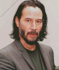 Charismatic Keanu Reeves Diamond Painting