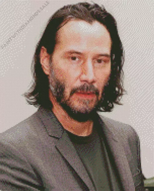 Charismatic Keanu Reeves Diamond Painting