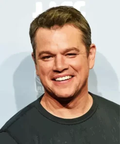 Charismatic Matt Damon Diamond Painting