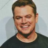 Charismatic Matt Damon Diamond Painting