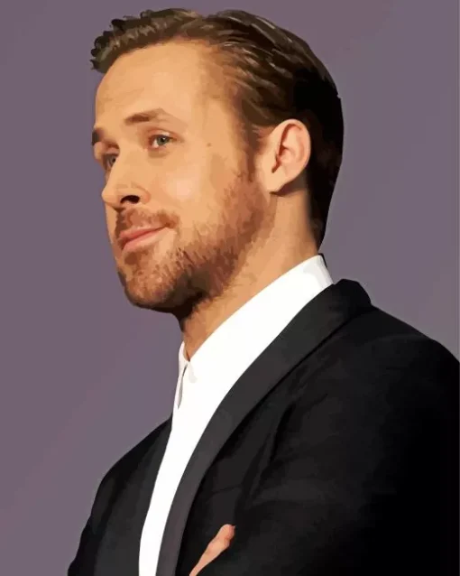 Charismatic Ryan Gosling Diamond Painting