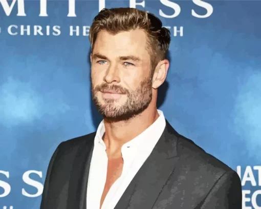 Charming Chris Hemsworth Diamond Painting