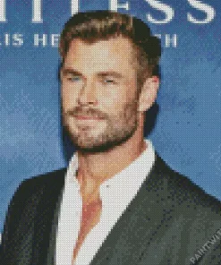 Charming Chris Hemsworth Diamond Painting