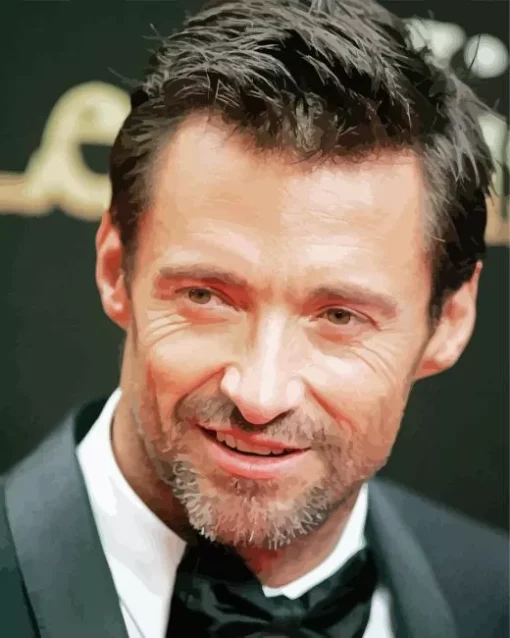 Charming Hugh Jackman Diamond Painting