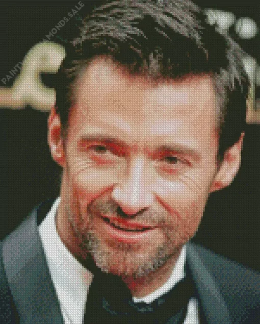 Charming Hugh Jackman Diamond Painting