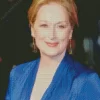 Charming Meryl Streep In A Blue Dress Diamond Painting