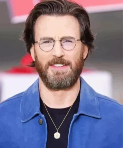 Chris Evans With A Beard Diamond Painting