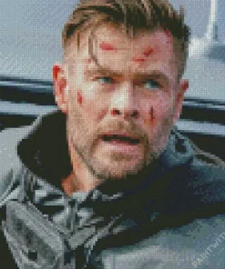 Chris Hemsworth In Extraction Diamond Painting