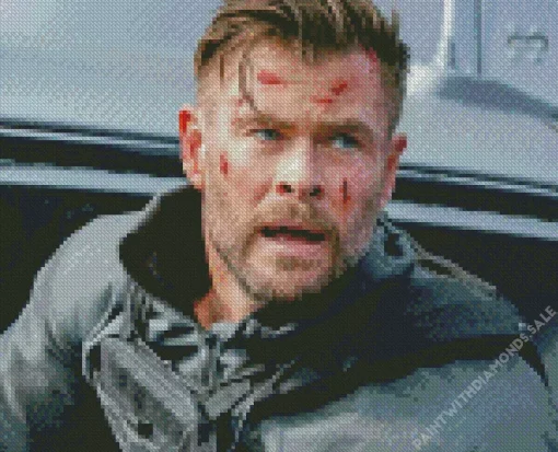 Chris Hemsworth In Extraction Diamond Painting