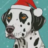 Christmas Dalmatian Diamond Painting