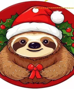 Christmas Sloth Diamond Painting