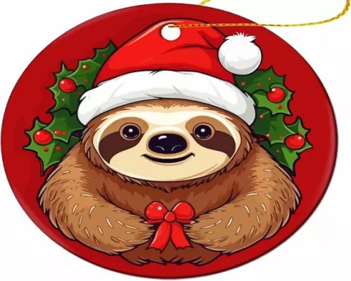 Christmas Sloth Diamond Painting