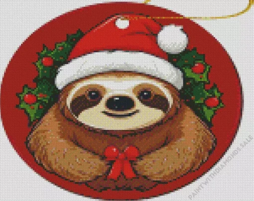 Christmas Sloth Diamond Painting