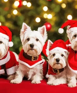 Christmas Westies Diamond Painting