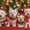 Christmas Westies Diamond Painting