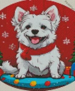 Christmas Westy Diamond Painting