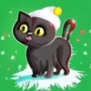 Christmas Black Cat Diamond Painting