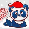 Christmas Panda Diamond Painting