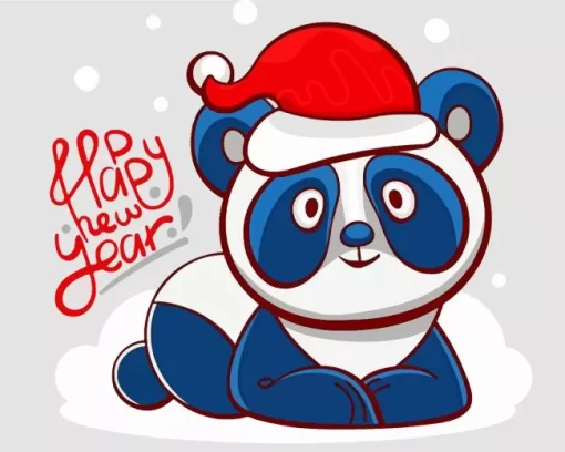 Christmas Panda Diamond Painting