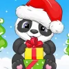 Christmas Panda In Snow Diamond Painting