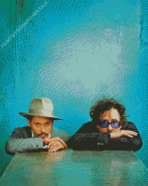 Classy Johnny Depp And Tim Burton Diamond Painting